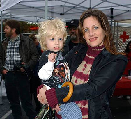 Elijah Nelson Clark and his mother