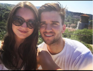 Vanessa took a picture with her boyfriend while they were traveling to Italy