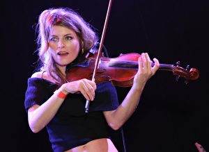 Vonnie Quinn playing the violin.