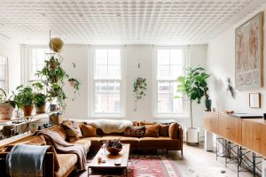 His New York Loft inside view after reconstruction by the designer.