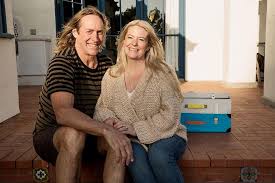 Rynne Stump with her partner, Danny Carey.