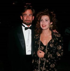 Hayman with his wife, Annie Potts.