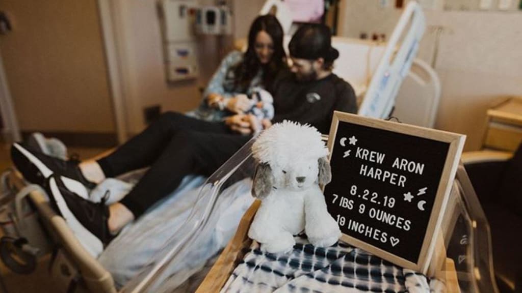 Bryce Harper shares a son with his wife