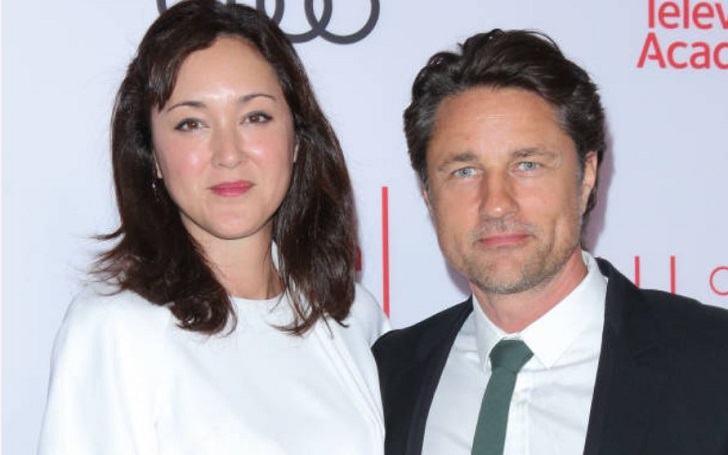 Martin Henderson with her partner