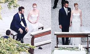 Marriage Ceremony of Gian Luca and Jessica Chastain.