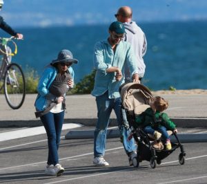 Gian Luca with his wife and children.