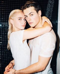 Herman with his rumor girlfriend, Amalie Snolos.