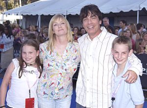 Kathryn Gallagher with her father, mother, and brother, James.