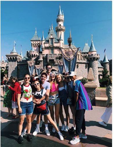 Zoey Deutch with her friends