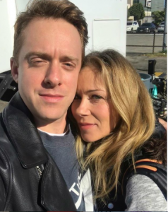 Max took a picture with his co-star of dead to me Christina Applegate