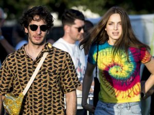 Quim and Paula caught in camera while walking around in Barcelona