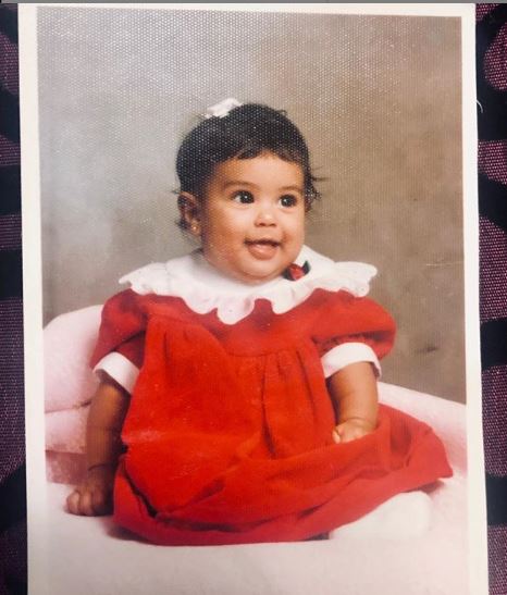 Monica Raymund in her childhood