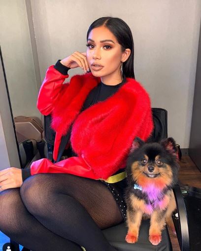 Janet Guzman with her pet