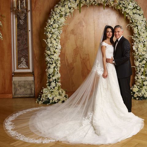 Alexander Clooney's parents on their wedding