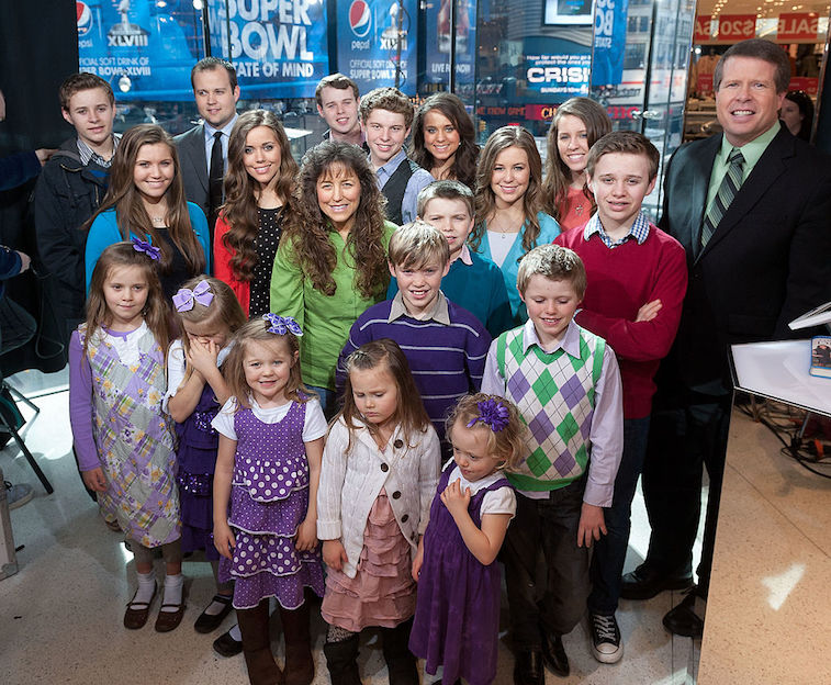 Jeremiah Duggar with his family