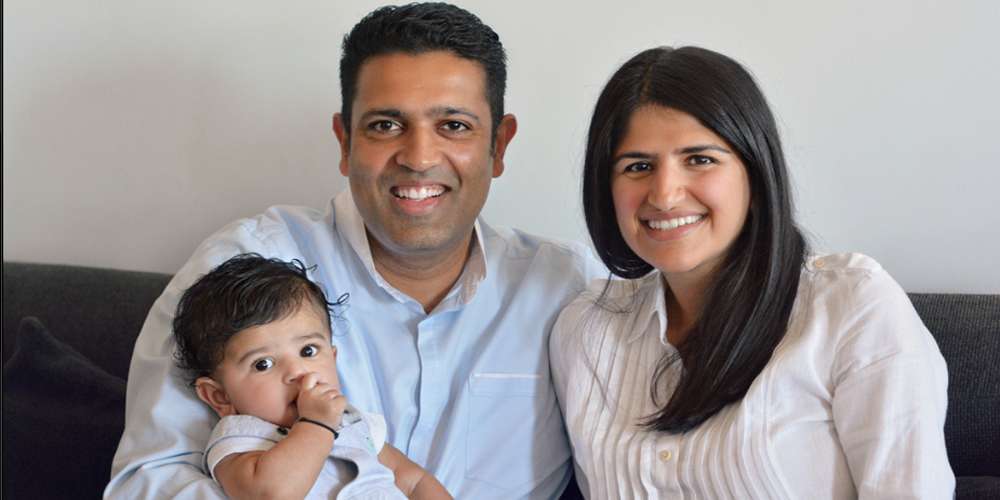 Hari Sreenivasan with his family