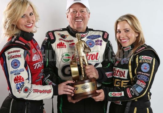 Courtney Force with her family