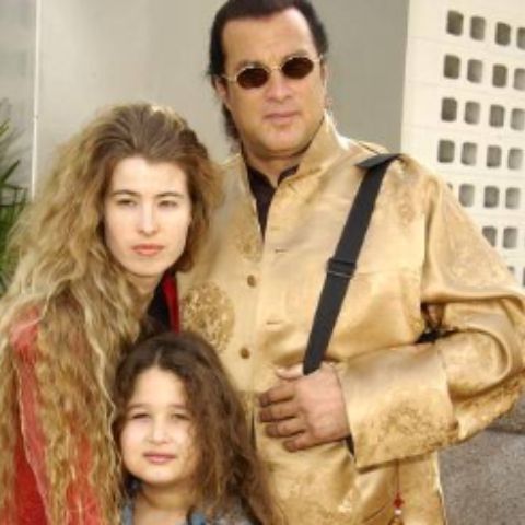 Savannah Seagal with her parents