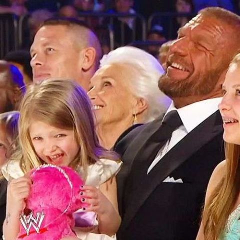 Murphy Claire Levesque with her family