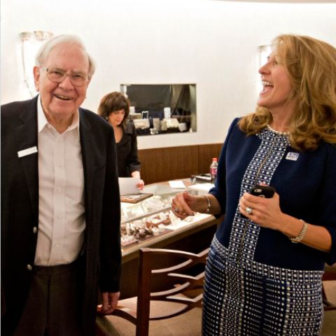 Astrid Menks' husband, Warren Buffet is a billionaire