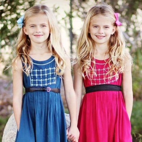 Baylie Cregut with her twin sister, Riley in recent times