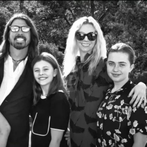 Harper Willow Grohl with her family