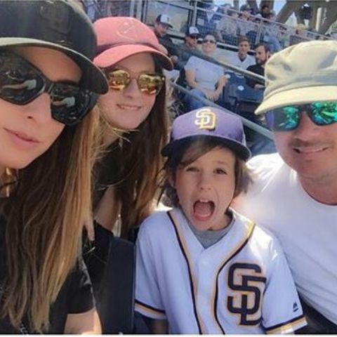 Ava Elizabeth DeLonge with her family