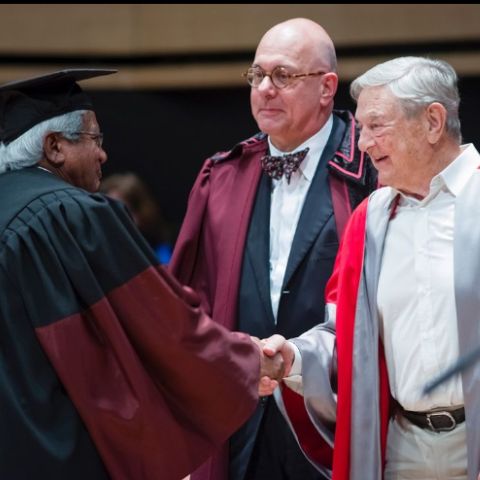 Annaliese Witschak's ex-husband, George Soros during an event