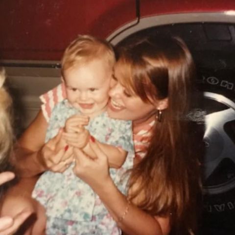 Jordan Roemmele with her mother at her young days
